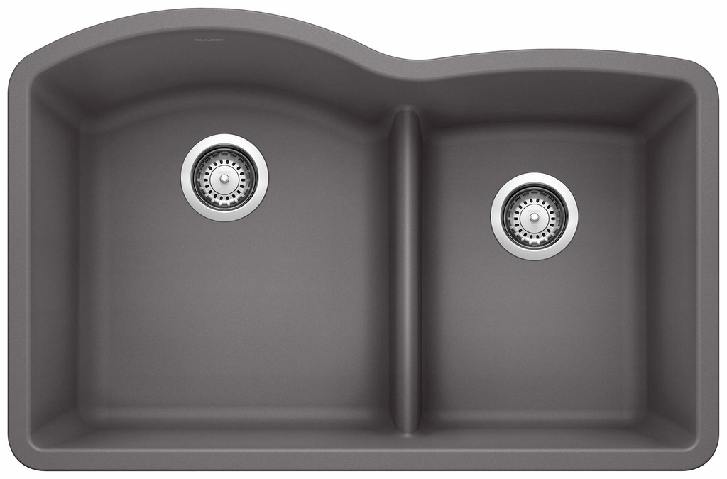 Diamond U 1.75 Bowl Low Divide Undermount Silgranit Sink