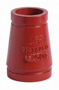 6" x 4" Grooved Concentric Reducer AWWA Ductile Iron No. 50-C