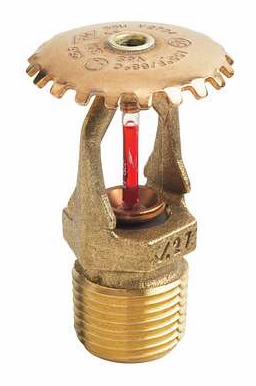 1/2" Quick Response 286F K5.6 Upright Sprinkler Head Brass FireLock V2704