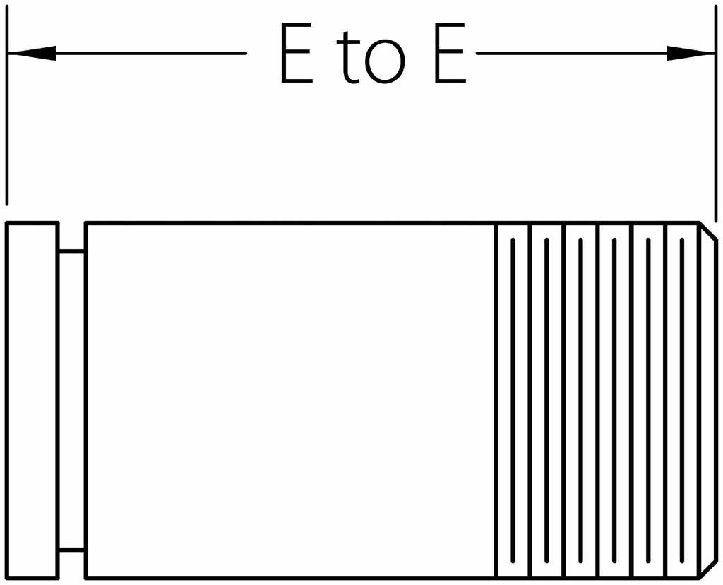 2" x 4" Threaded Adapter Nipple 304SS Stainless Steel No. 440H