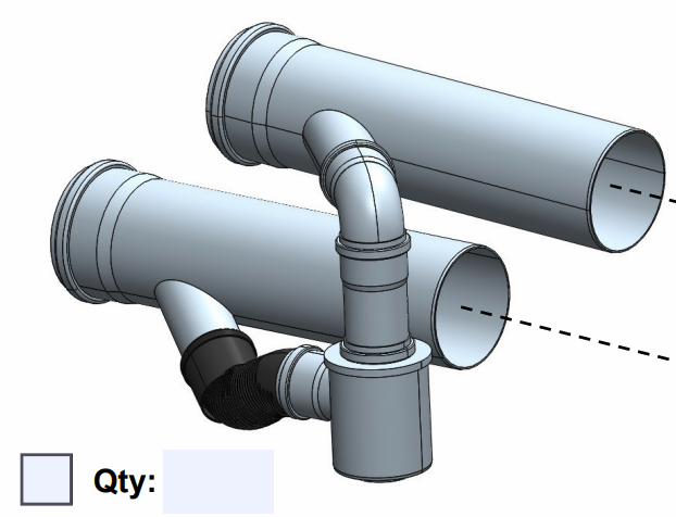 6 inches Common vent in-line DV PPs (Canada)