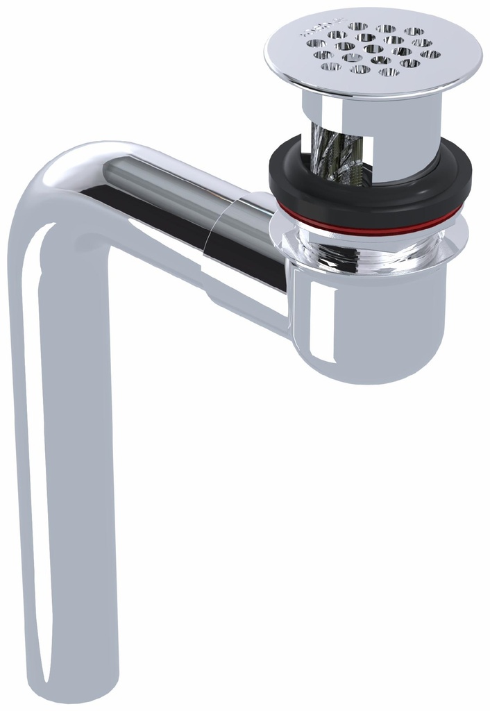 Open Grid Offset Bathroom Sink Drain with Overflow