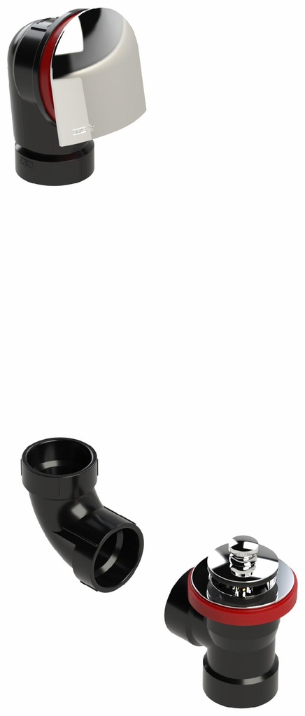 Push Pull ABS Direct Drain Waste & Overflow Kit