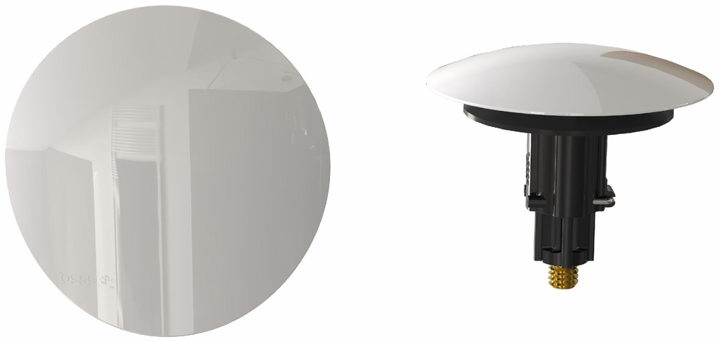 Clicker Waste & Overflow Trim Kit with Round Slide-On