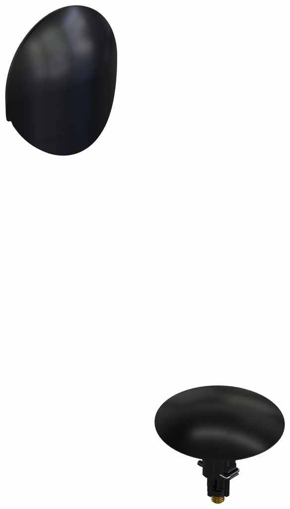 Clicker Waste & Overflow Trim Kit with Round Slide-On