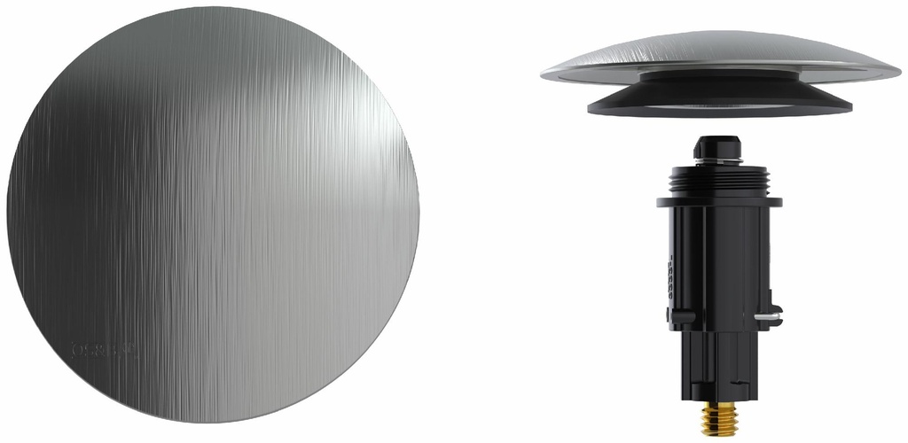 Clicker Waste & Overflow Trim Kit with Round Slide-On