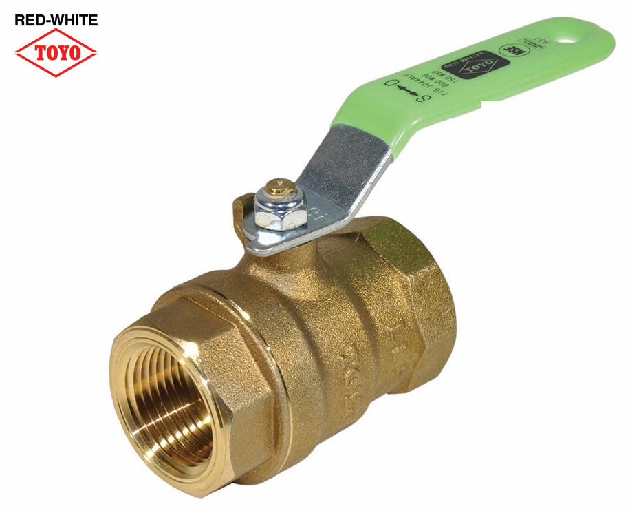 3/8 600WOG BRS-LF FIP FP BALL VLV W/LVR