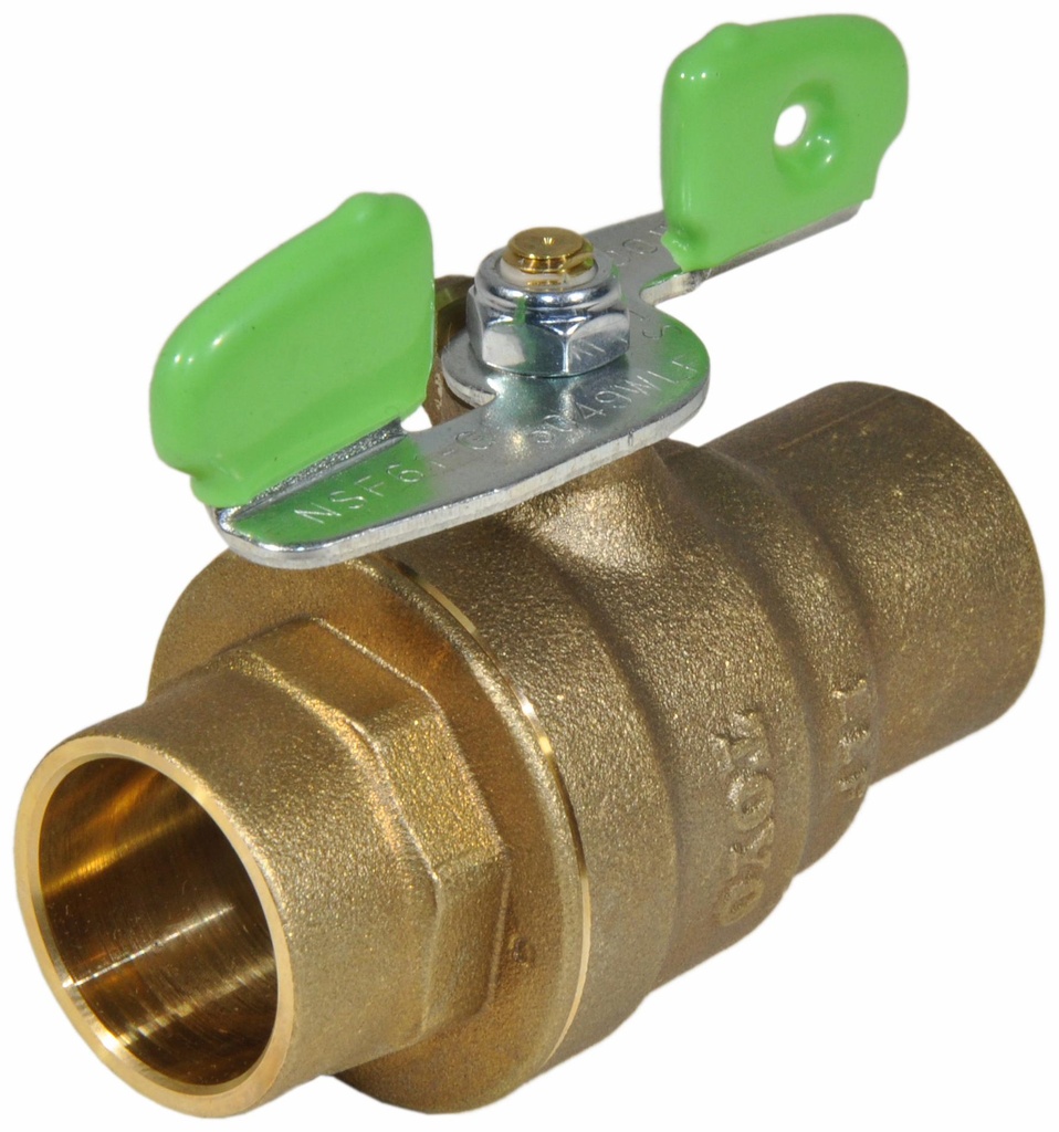 004-20307 RED-WHITE 5049W-LF 1/2 600WOG BRS-LF CXC FP BALL VALVE WING