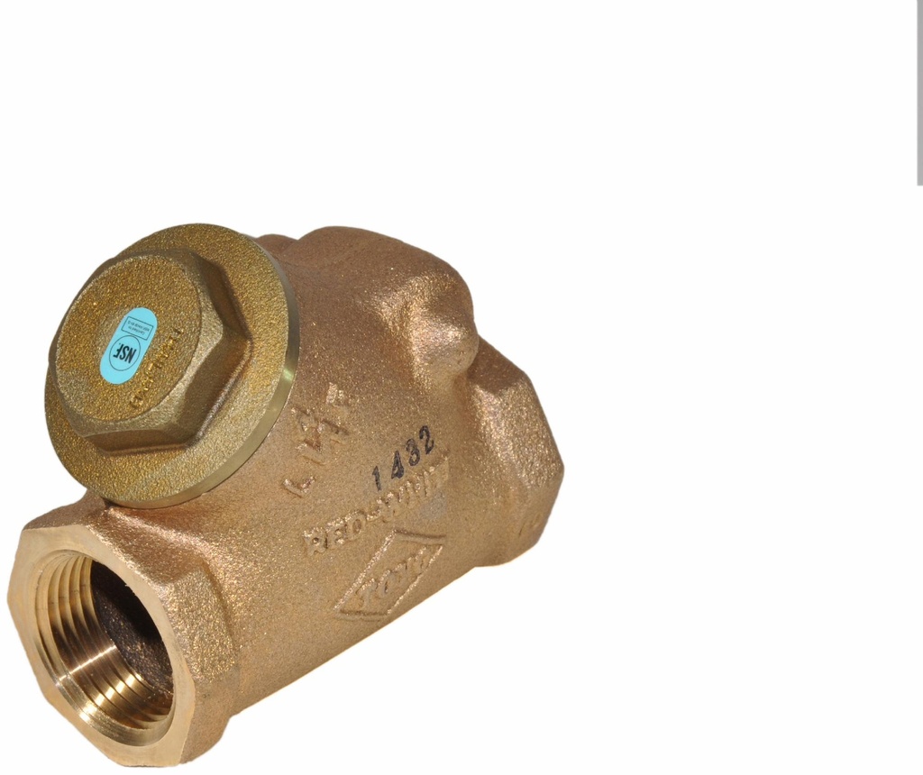 002-35721 RED-WHITE 236A-LF 1/2 CL125 BRZ-LF FIP SWING CHECK NSF-61G