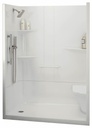 Allia SH-6034 LH Drain Alcove 2-Piece Shower with RH Seat