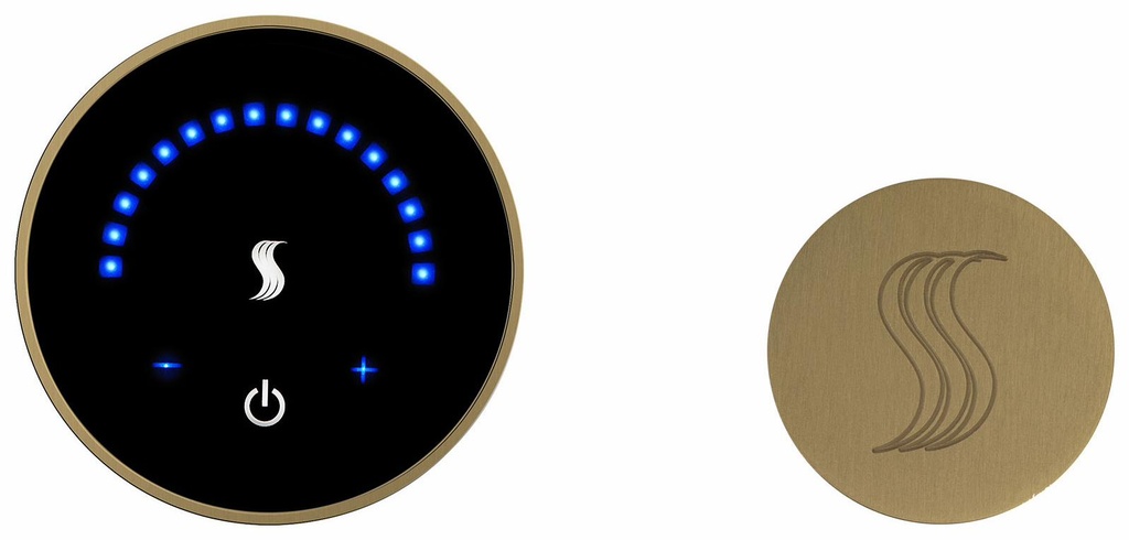 MicroTouch Control (Wall Mount, Round) + Steam Head Kit (Round)