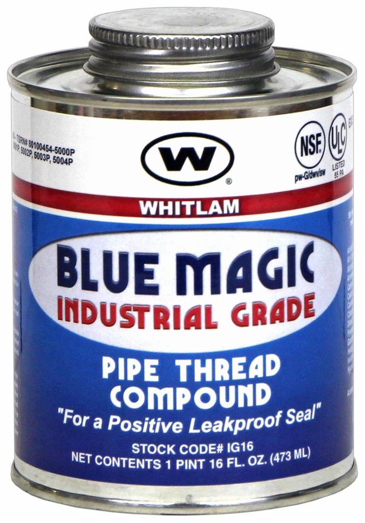 "BLUE MAGIC" INDUSTRIAL GRADE PIPE THREAD COMPOUND (BILINGUAL) - Pint