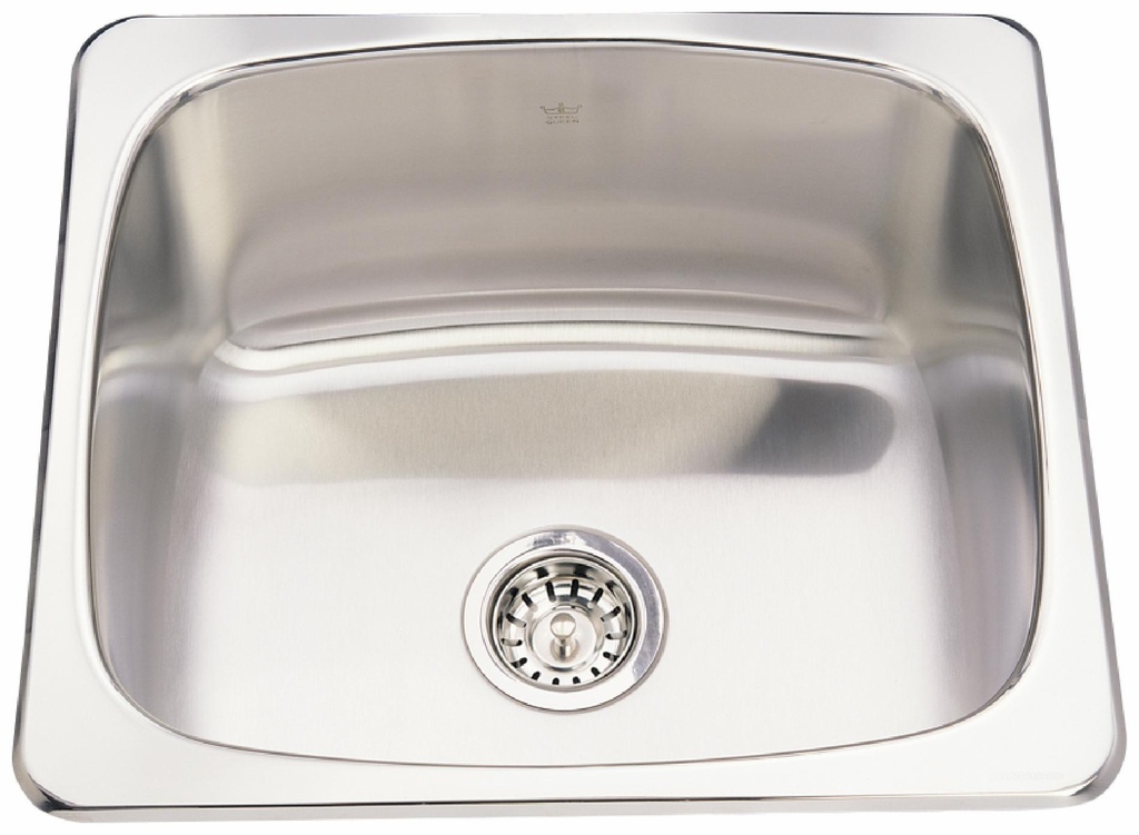 Steel Queen 20-1/8" 1 Bowl Drop-In Laundry Sink