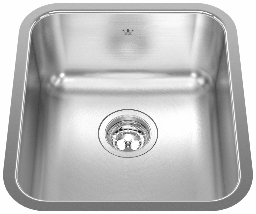 Steel Queen 15-3/4" 1 Bowl Undermount Kitchen Sink