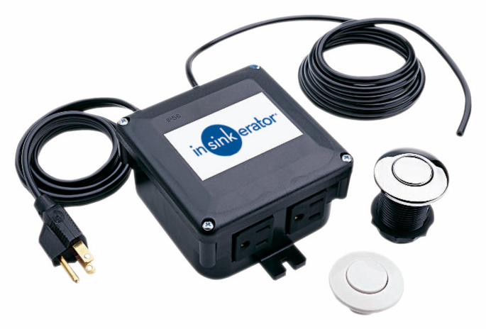 STS-00 SinkTop Switch Dual Outlet (Chrome and White buttons included)