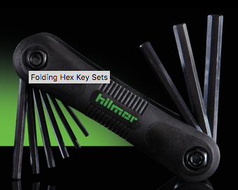 FOLDING HEX KEY SET STD