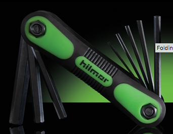 FOLDING HEX KEY SET METRIC