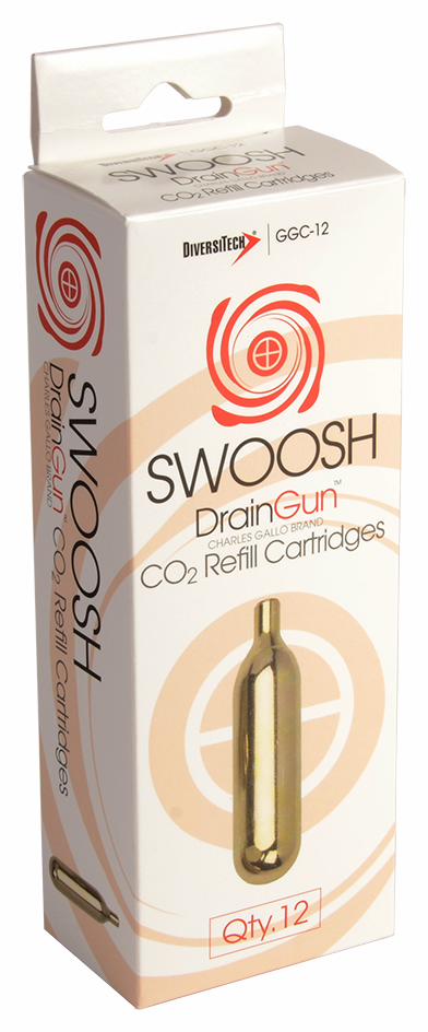 Drain Gun,Cartridges, Pk of 12
