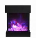Cube 25" 3-Sided Electric Fireplace