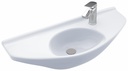 Oval Wall-Mount Bathroom Sink with CEFIONTECT
