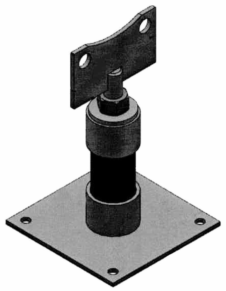 GALVANIZED 8" PIPE STAND FLANGE 8-PSF