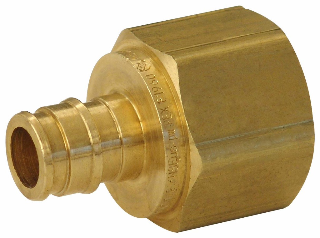 ProPEX LF Brass Female Threaded Adapter, 1/2" PEX x 3/4" NPT