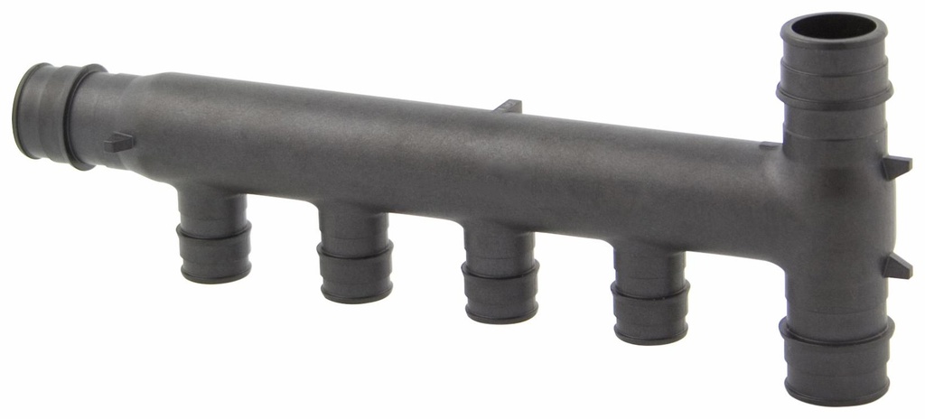 EP Flow-through Multi-port Vertical Tee, 3 (1/2") outlets, 3/4" x 3/4" x 3/4" ProPEX