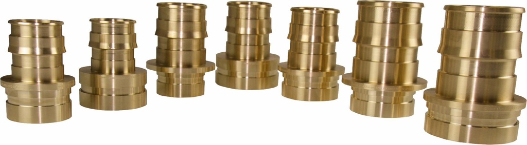 ProPEX LF Groove Fitting Adapter, 2 1/2" PEX LF Brass x 2 1/2" IPS Groove