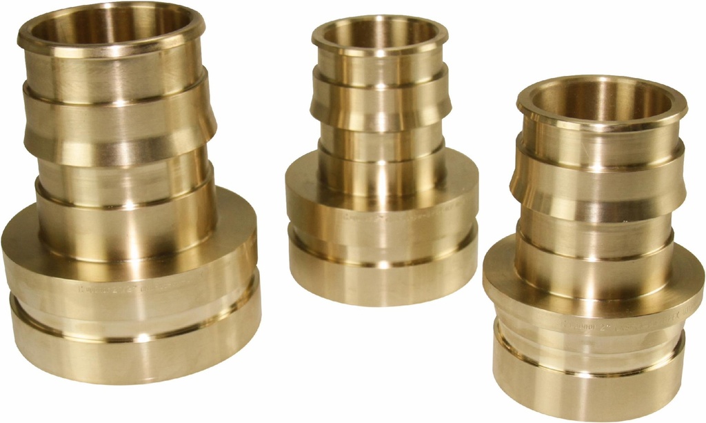 ProPEX LF Groove Fitting Adapter, 2 1/2" PEX LF Brass x 2 1/2" CTS Groove