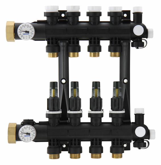 EP Heating Manifold Assembly with Flow Meter, 5-loop
