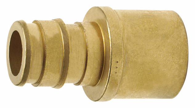 ProPEX LF Brass Sweat Adapter, 2 1/2" PEX x 2 1/2" Copper