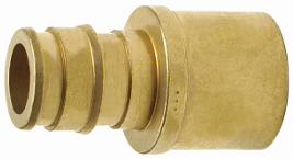 ProPEX LF Brass Sweat Adapter, 3" PEX x 3" Copper