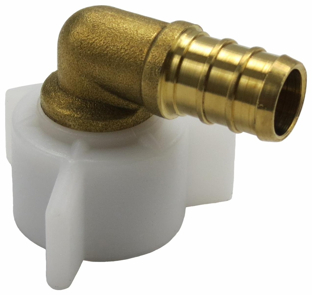 1/2 NL BRASS PEX x FPT NUT SWIVEL EL