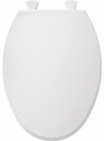 Elongated Plastic Easy-Clean Toilet Seat with Cover