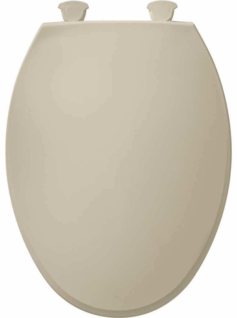 Elongated Plastic Easy-Clean Toilet Seat with Cover