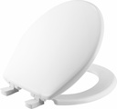 Round Easy-Clean Plastic Toilet Seat with Cover