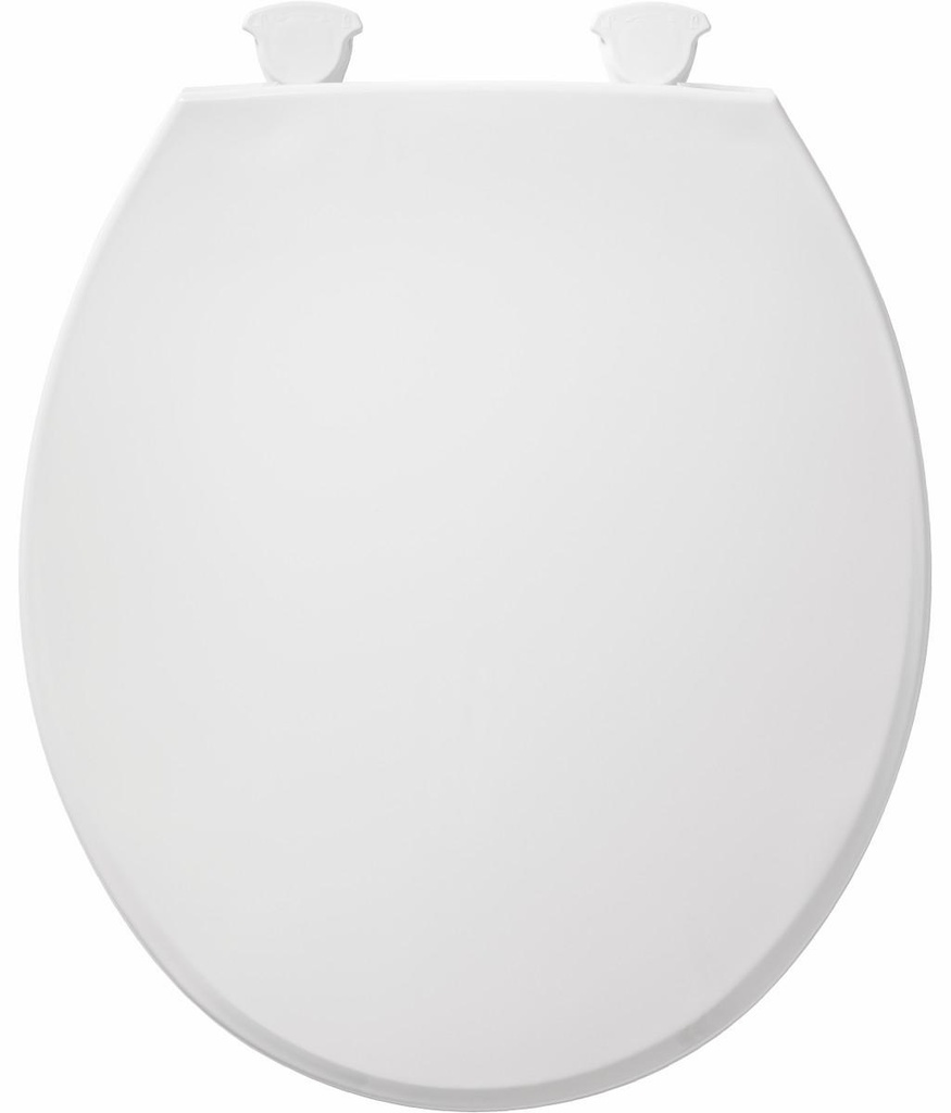 Round Plastic Easy-Clean Toilet Seat with Cover