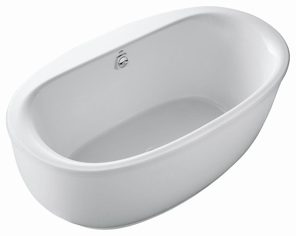 Ellesmere 66" x 36" Freestanding Tub with Black Fluted Apron