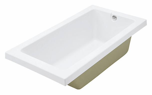 Langston 60" x 32" End Drain Drop-In Tub