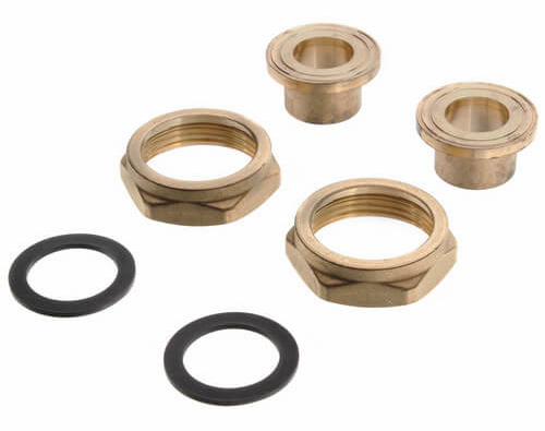 3/4" NPT Bronze Union Sweat Fitting Set