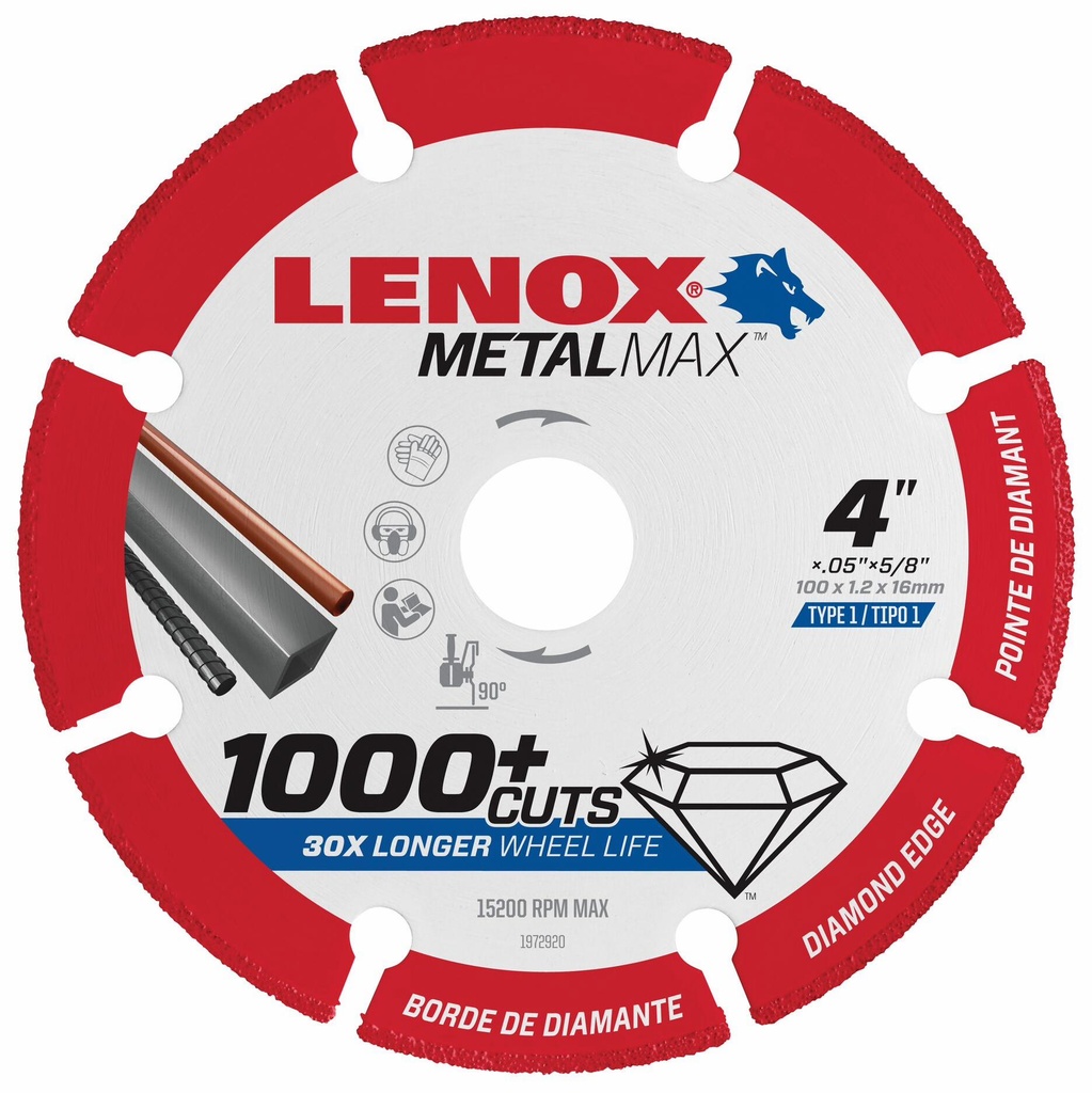 Tools Metalmax Cut Off Wheel, Diamond Edge, 4-Inch X 5/8-Inch