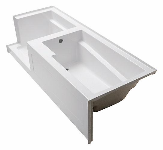 Rockford 96" x 37" LH Shower & Tub Combination