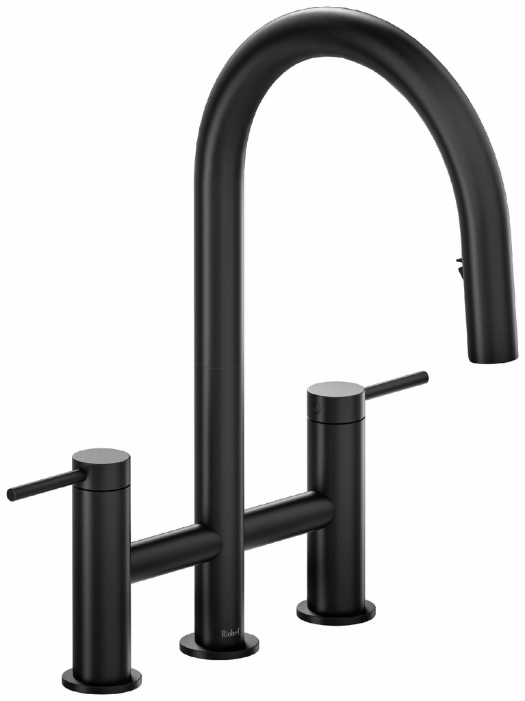 Azure Bridge Kitchen Faucet with Pulldown Spray