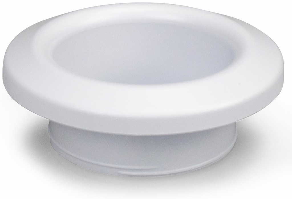 White escutcheon for ProPlate - paintable, fire-rated ABS