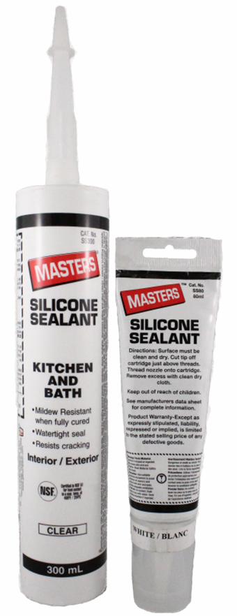 MASTERS Silicone Sealant Cartridge TRANSLUCENT 300ml
