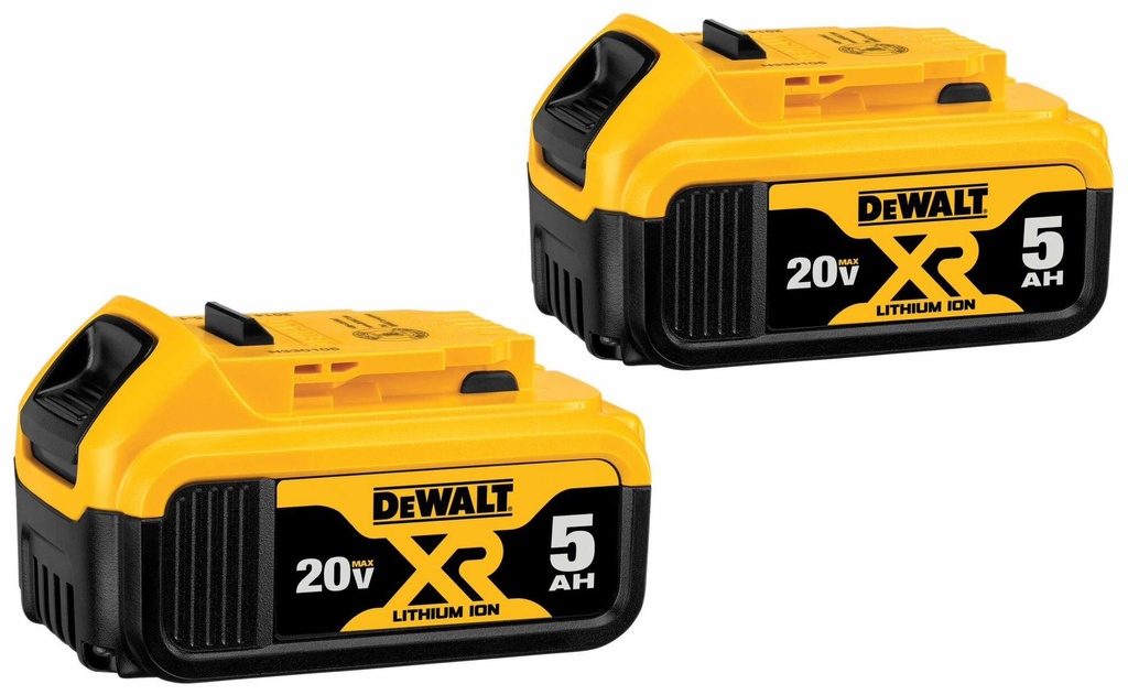 20V MAX* XR 20V Battery, 5.0-Ah, 2-Pack