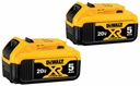 20V MAX* XR 20V Battery, 5.0-Ah, 2-Pack