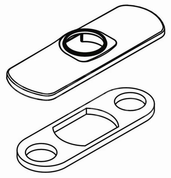 Escutcheon Plate for Bathroom Faucet