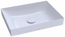 Kiwami 20" x 15" Rectangular Bathroom Vessel Sink with Overflow (less Drain)
