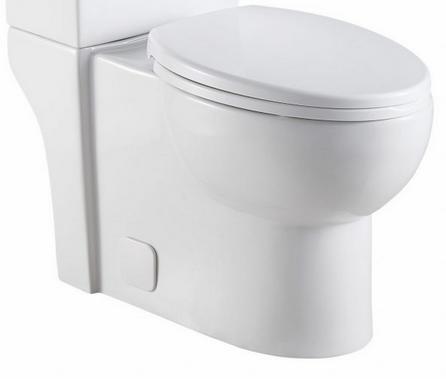 Cubist 16.5" Skirted Toilet Bowl